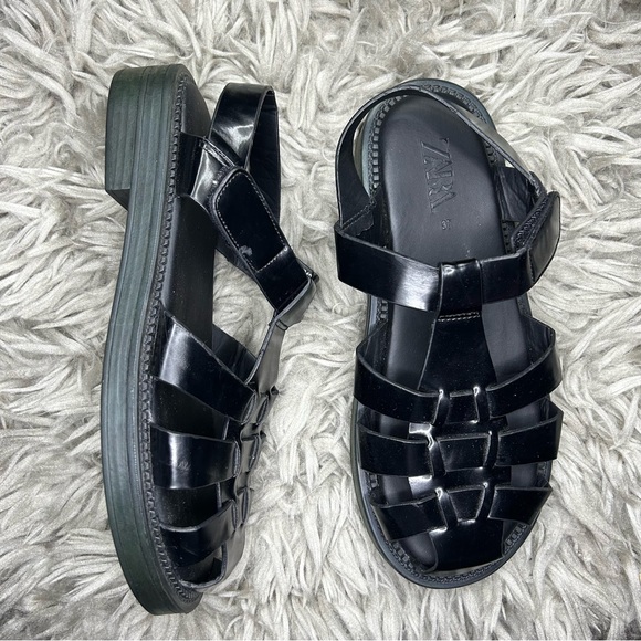 Zara Black Women's Sandals - Picture 4 of 15